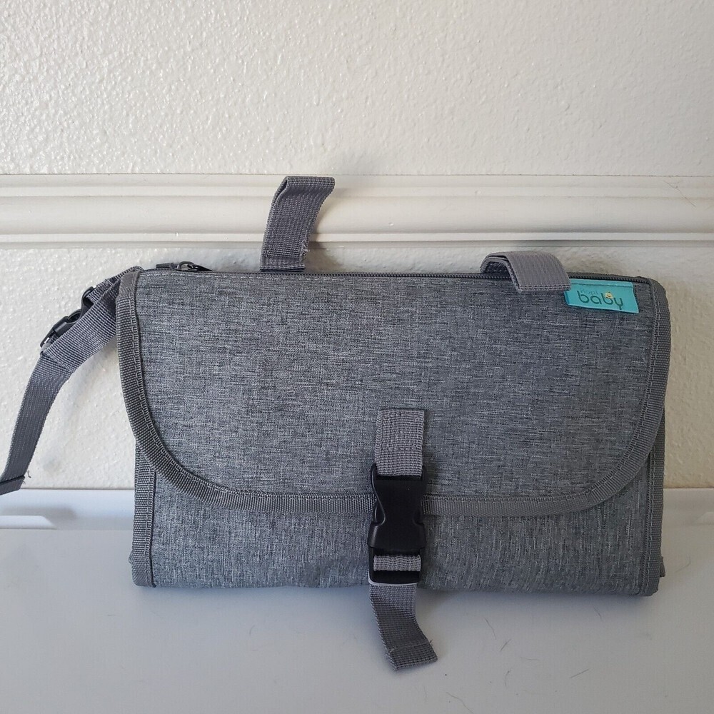 Kopi Baby Portable Diaper Changing Pad Carrying Case, Gray, Water Resistant VG